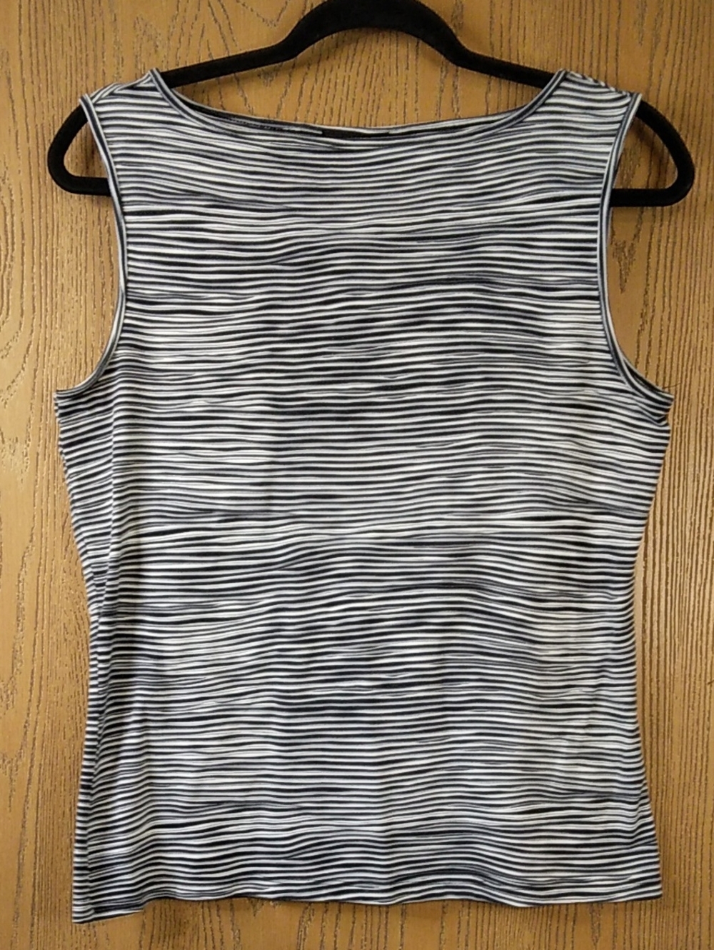The Limited Y2K Black Gray and White Striped Sleeveless Tank